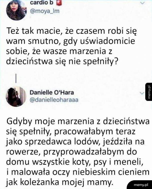 Marzenia z dzieciństwa