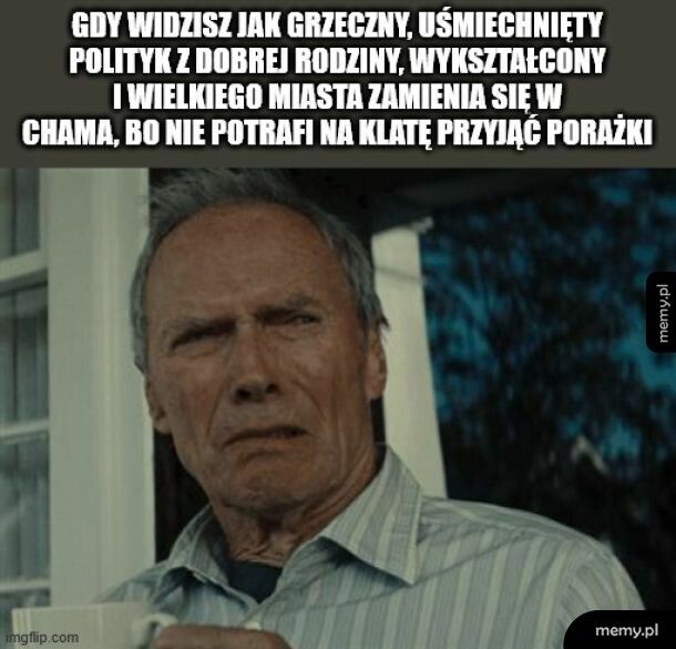 Uśmiechnięty polityk