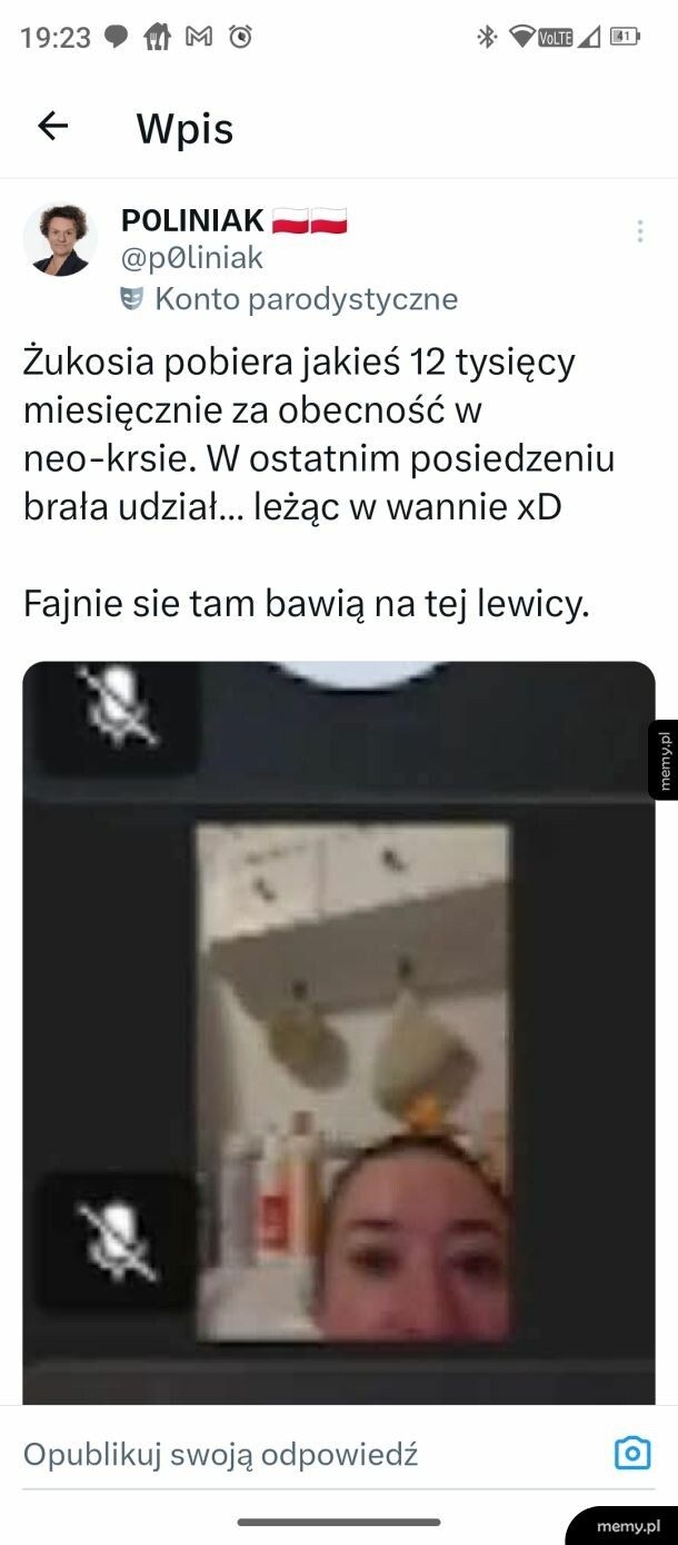Żukowska w wannie