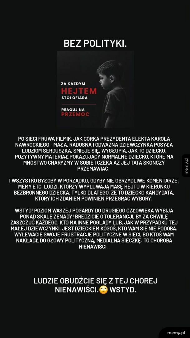 Bez polityki.