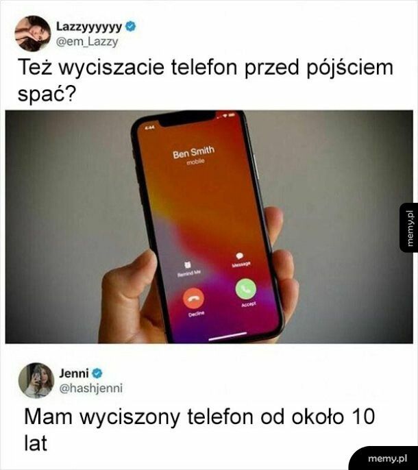 Wyciszenie telefonu