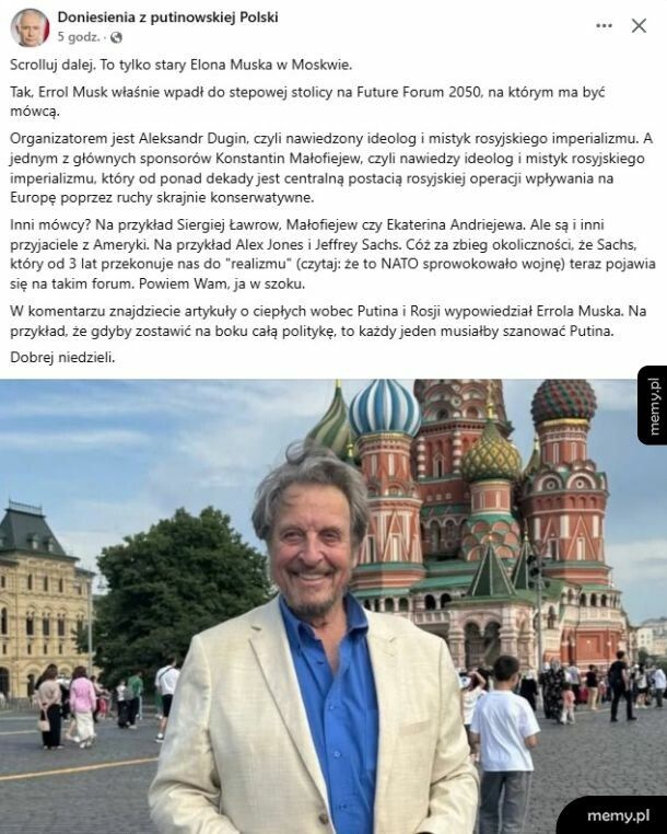 Ojciec Elona Muska w Moskwie