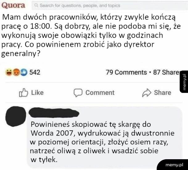 Mam jedną radę