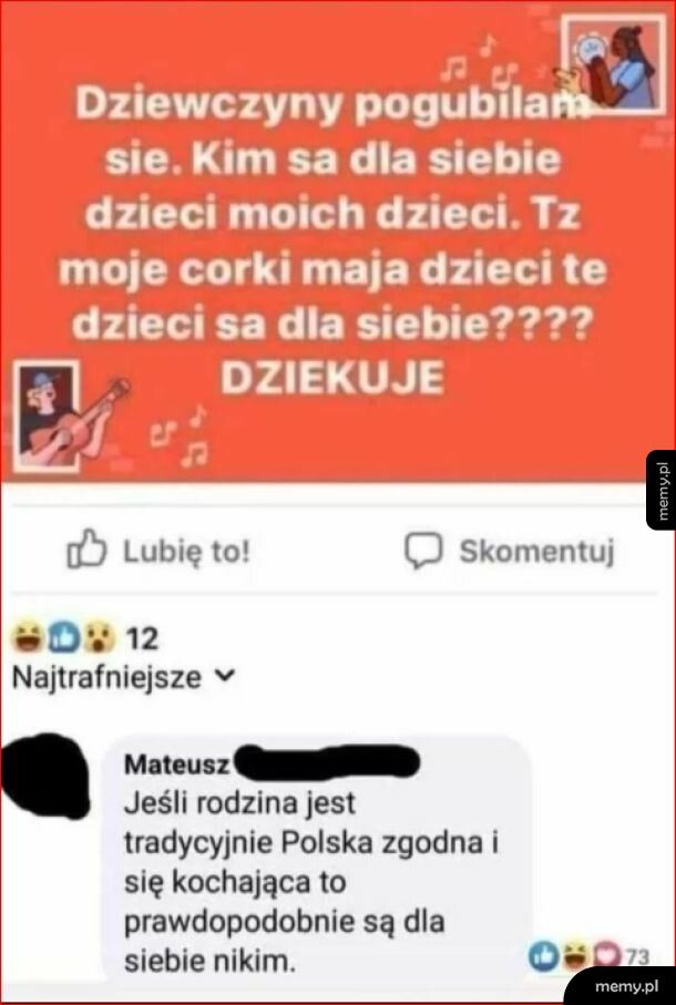 Z rodziną na zdjęciu