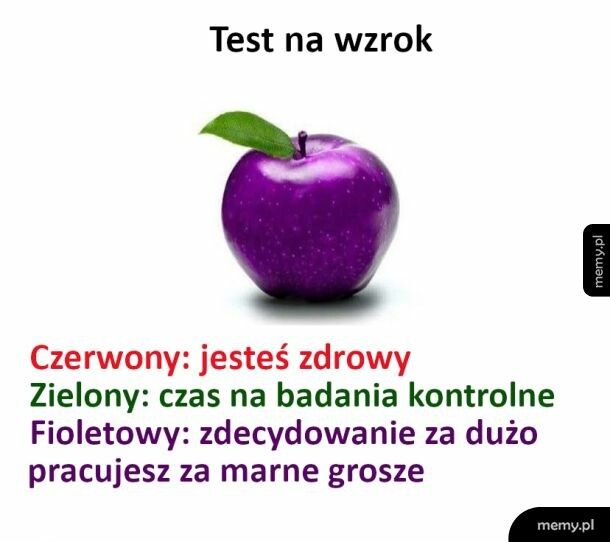 Test na wzrok