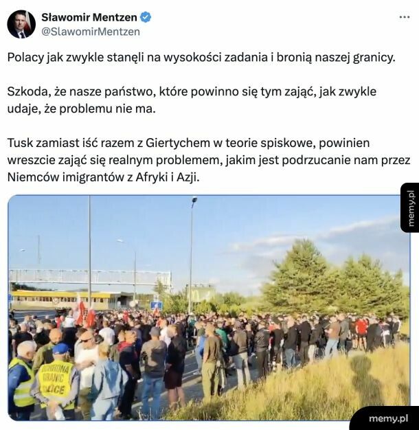 Polacy bronią granicy przed nielegalnymi imigrantami z Niemiec