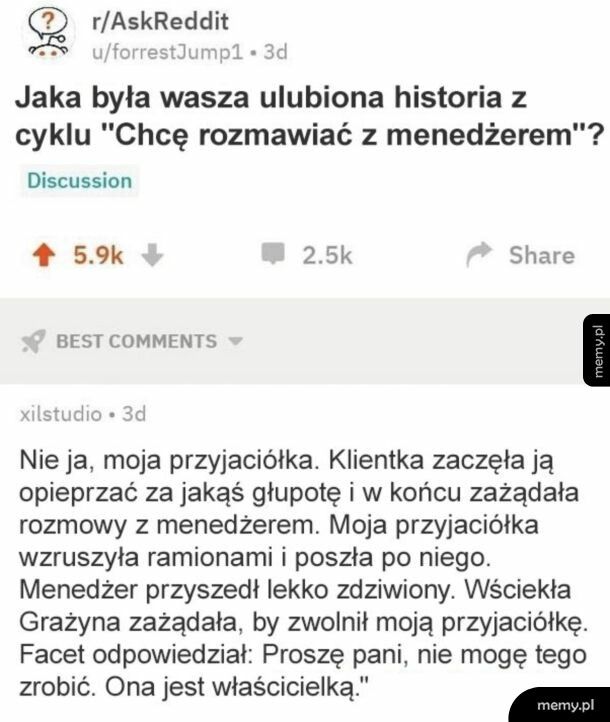 Nie udało się Grażynce