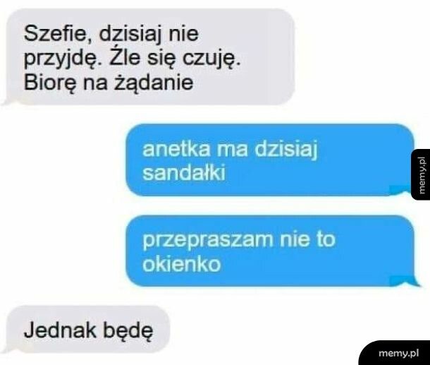 Anetka ma dzisiaj sandałki