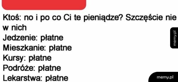 Większość problemów jest spowodowana brakiem zdrowia lub pieniędzy