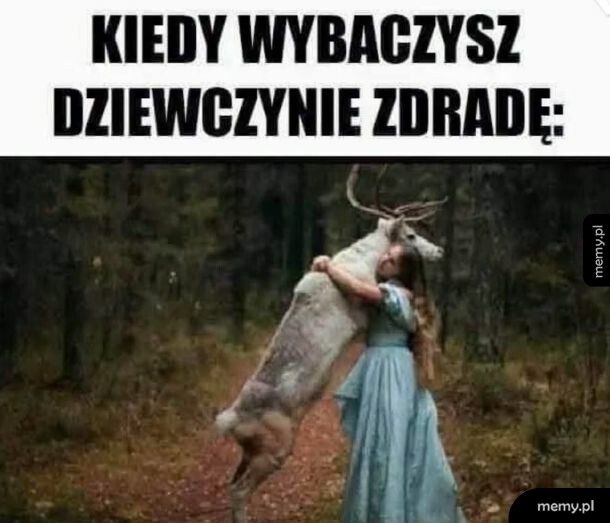 Biały jeleń, jak ten szampon.