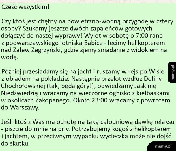Zapraszam serdecznie na bajeczną wyprawę