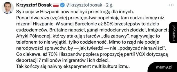 70% Hiszpanów popiera propozycję deportacji z ich kraju 7 milionów imigrantów