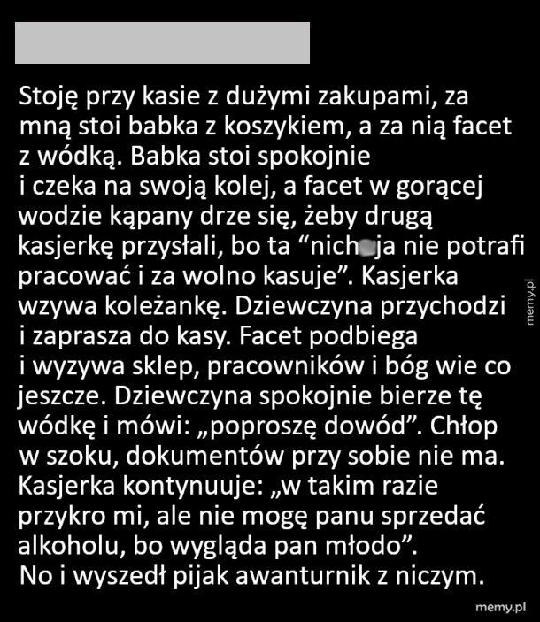 Zgaszony pijak awanturnik