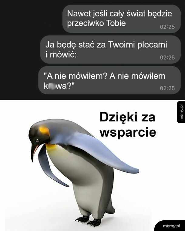 Dzięki za wsparcie