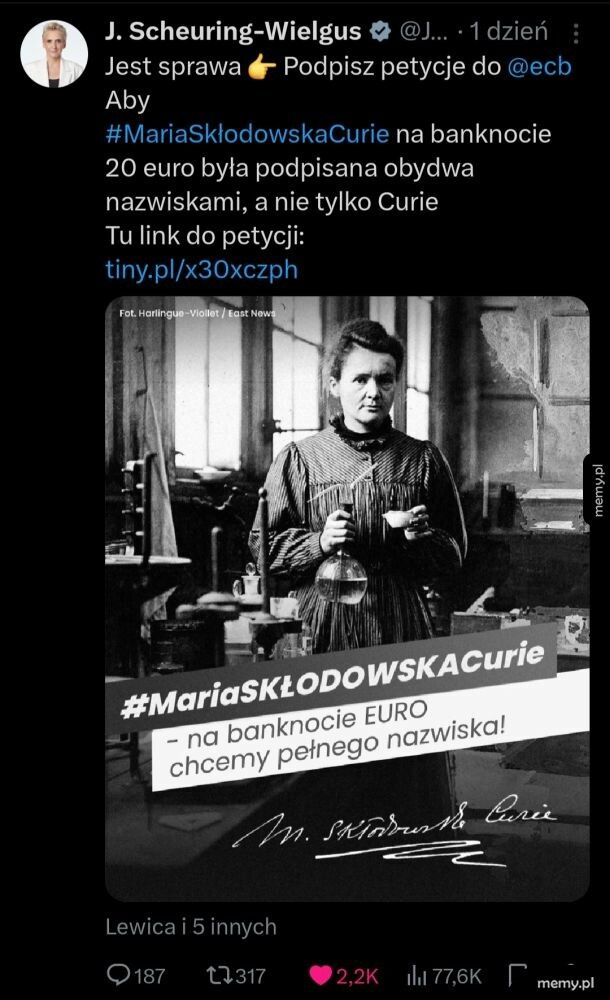 Nie wiem jakim cudem udało jej się coś mądrego poprzeć ale nie narzekam
