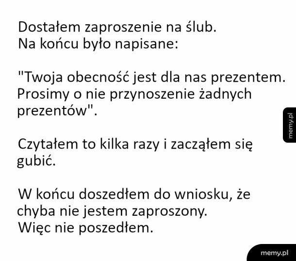 Dziwne zaproszenie