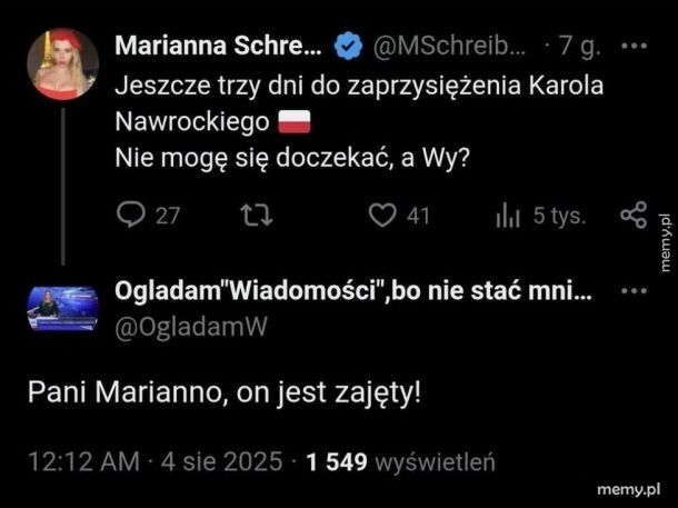 Nie może się doczekać