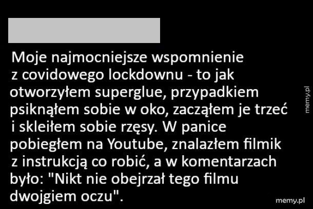 Wspomnienie z lockdownu