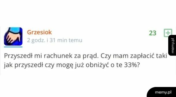 Już tańszy......?
