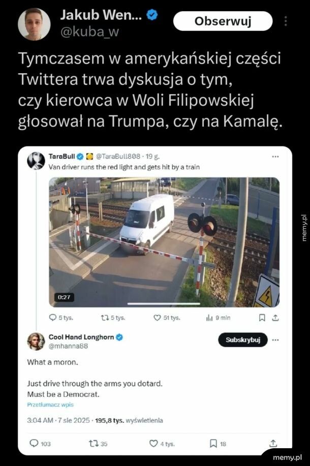 Dyskusja wokół koszmaru na torach