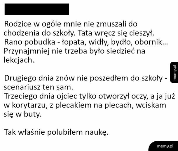 Jak polubiłem naukę