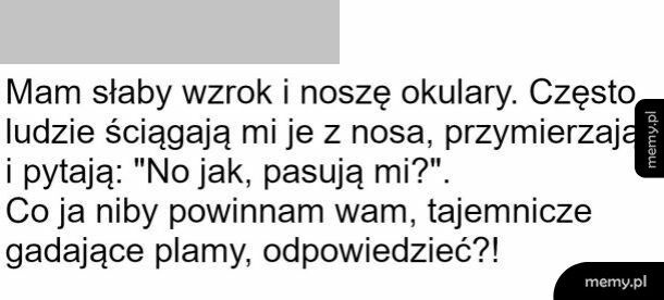 Słaby wzrok