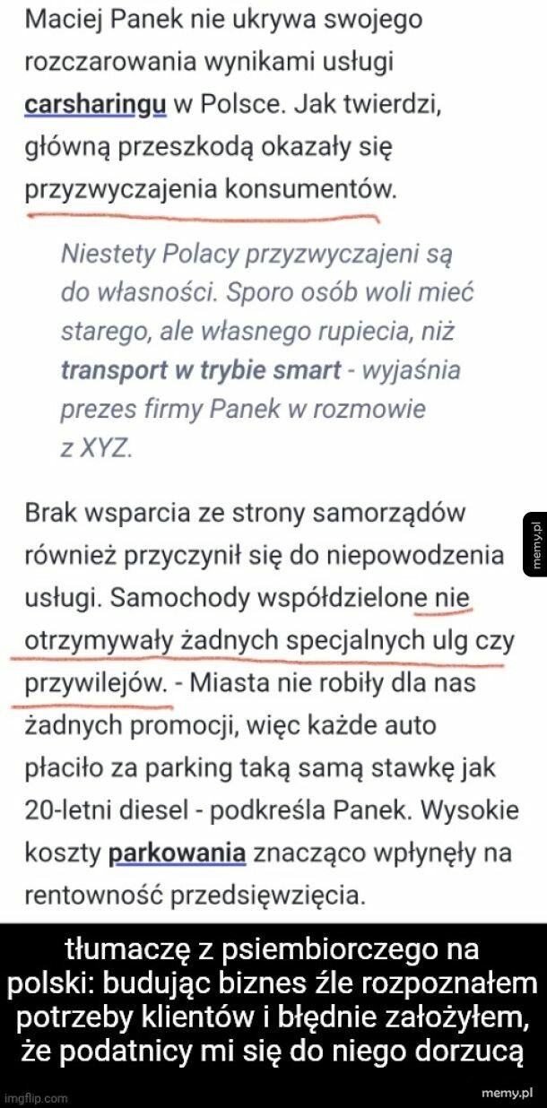 Nie przemyślał