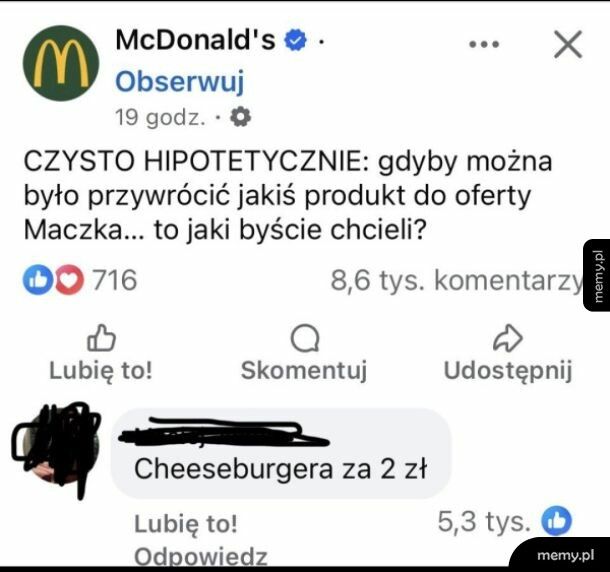 Powrót cheesburgera