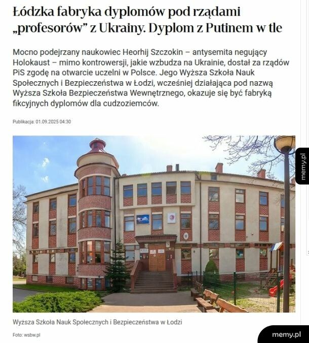 i cyk, kolejne Kolegium Tumanum, zaraz okaże się, że posłowie z lewa i prawa dostawali tam doktoraty
