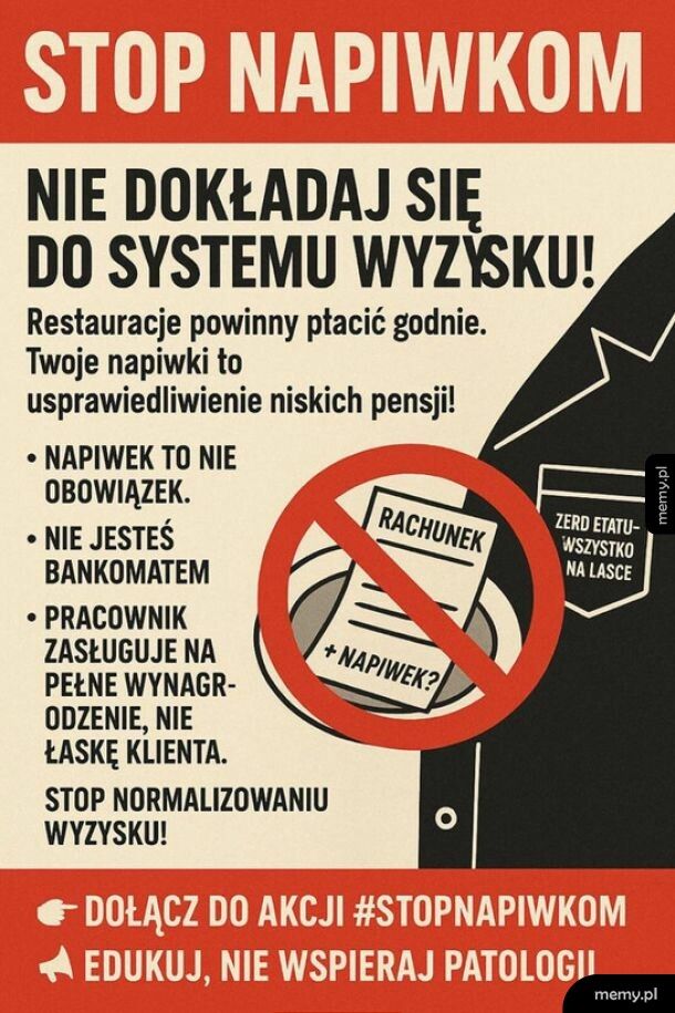 Stop napiwkom