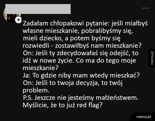 Red flagiem to akurat jest ona