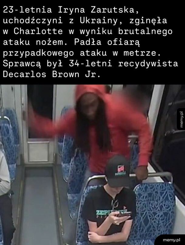 Brutalny atak nożem w amerykańskim metrze