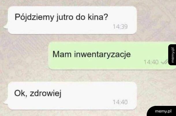 Inwentaryzacja - straszna choroba
