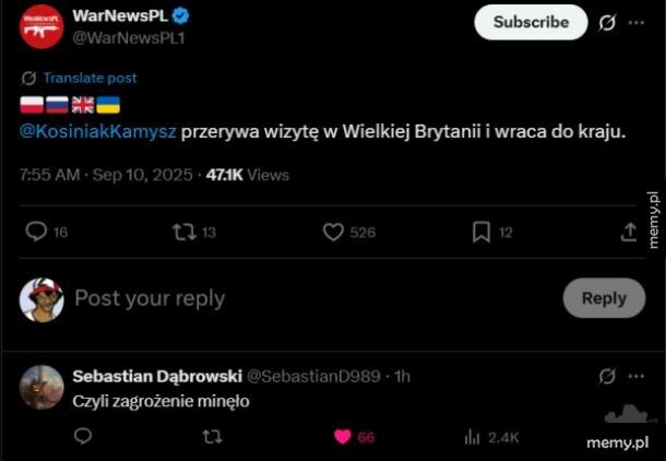 Zagrożenie mineło