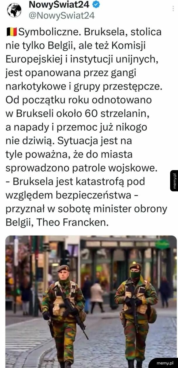 Tymczasem w postępowej Belgii