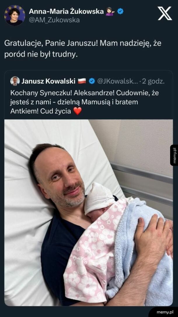 Janusz po porodzie