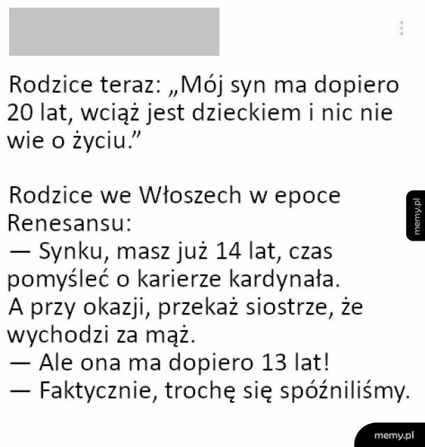 Starość przychodziła szybciej