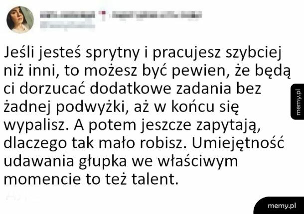 Dosyć ważna umiejętność
