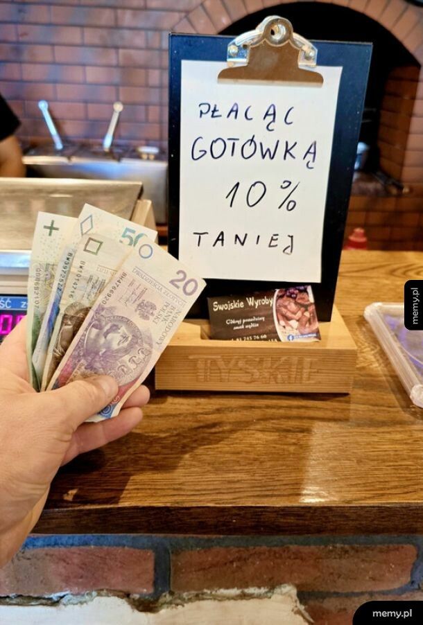 Gotówka daje wolność