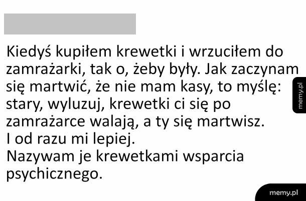 Krewetki wsparcia psychicznego
