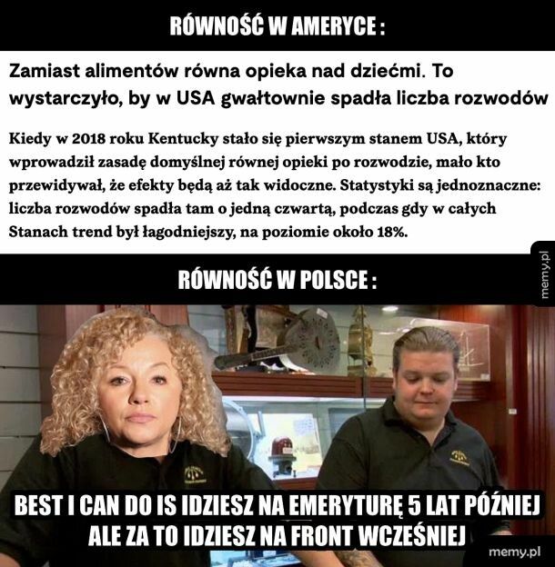Równość po polsku i po amerykańsku