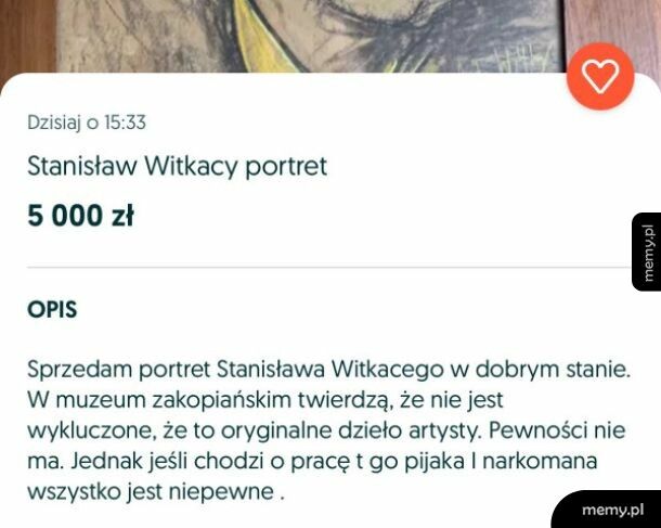 Portret Stanisława Witkacego