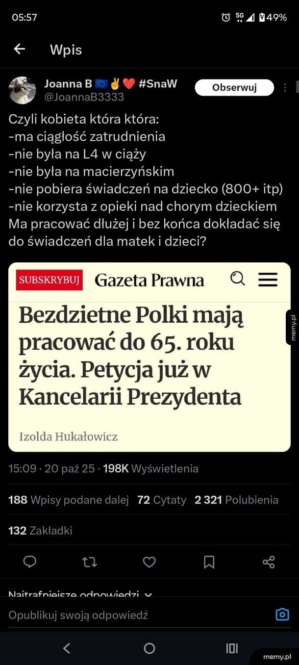 Kiedy równość uderza i zaczynasz być tak "uprzywilejowana " jak mężczyźni