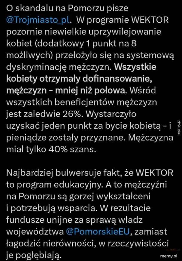 Zarzuty o dyskryminację mężczyzn
