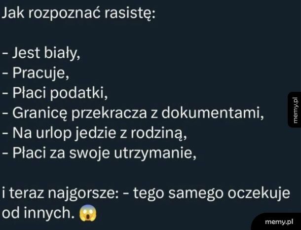 Jak rozpoznać rasistę