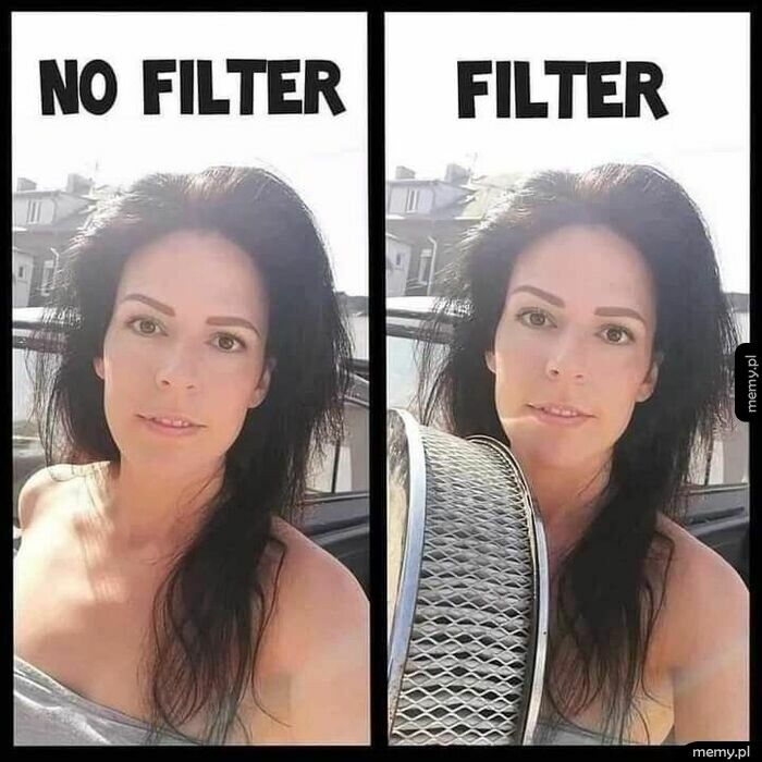 Bez filtra i z filtrem