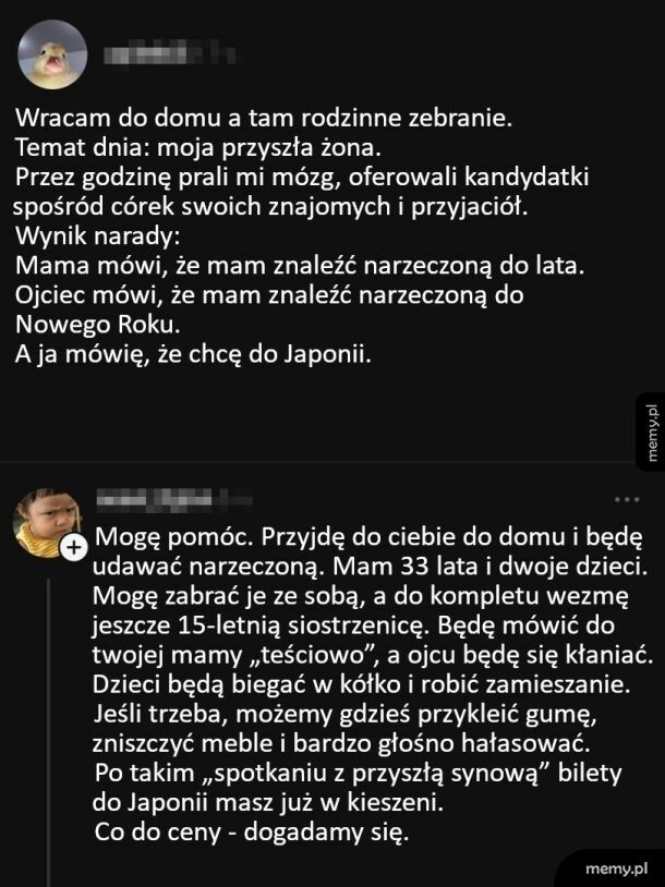 Chcieli synową to będą ją mieli