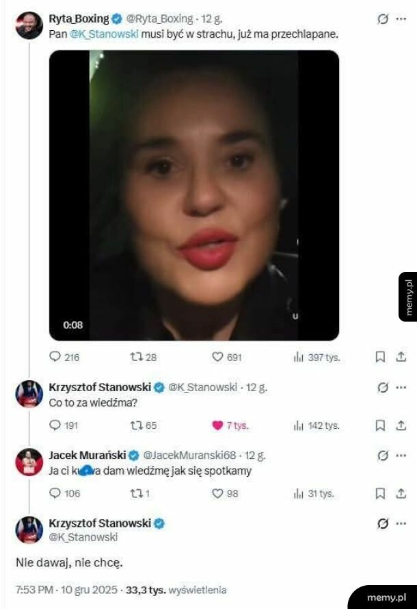 Stanowski kontratakuje