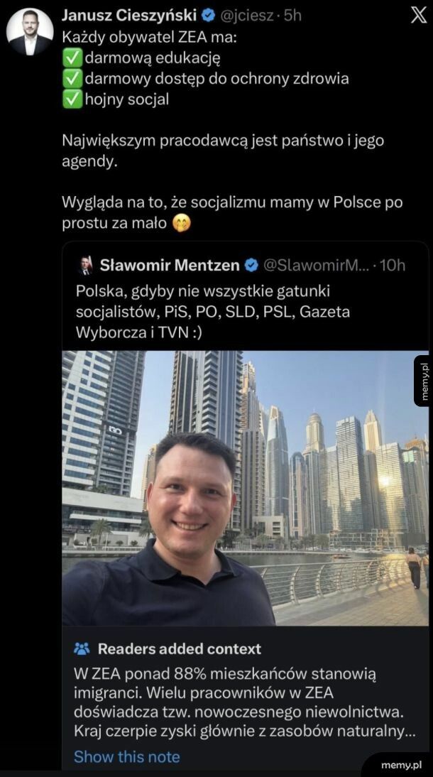Mentzen i zmiana pogląd&oacute;w?