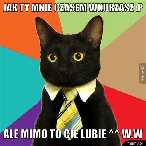 Jak ty mnie czasem wkurzasz :P Ale mimo to cię lubię ^^ W.w